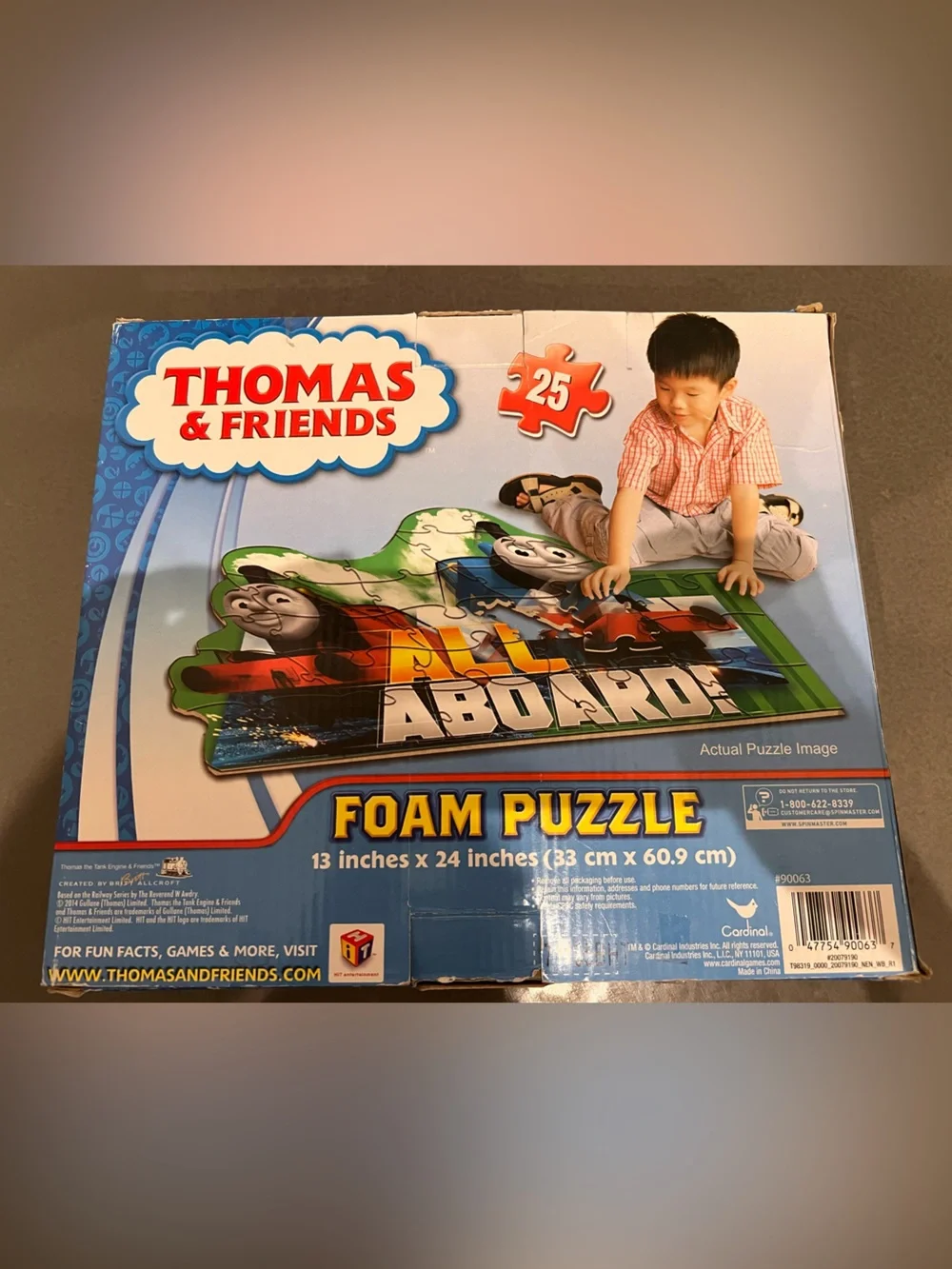 Thomas & Friends Foam Floor Puzzle with Thomas and James.  25 pieces, ages 3+
